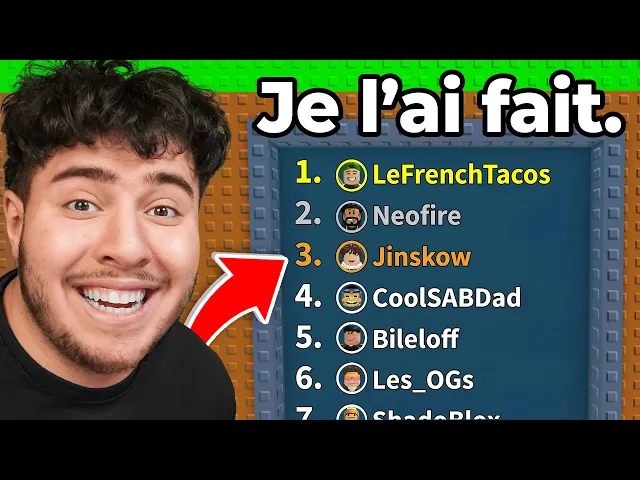 Je l'ai fait